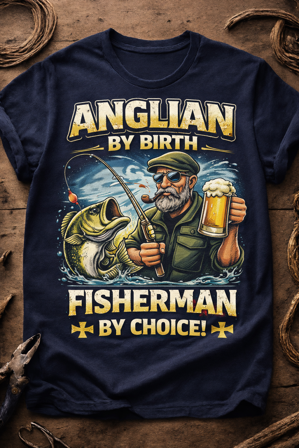 Funny Fishing Tee shirt for Anglers & Fishermen