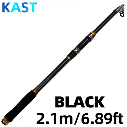 KAST Telescopic Fishing Rod and Reel – Ultra-Light Carbon Fiber, Portable Medium