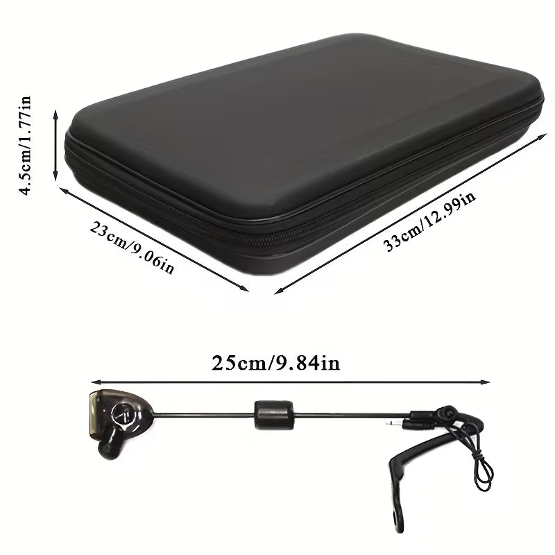 Four JS Fun Quality Black Swingers – Ultra-Sensitive Carp Bite Alarm Indicators