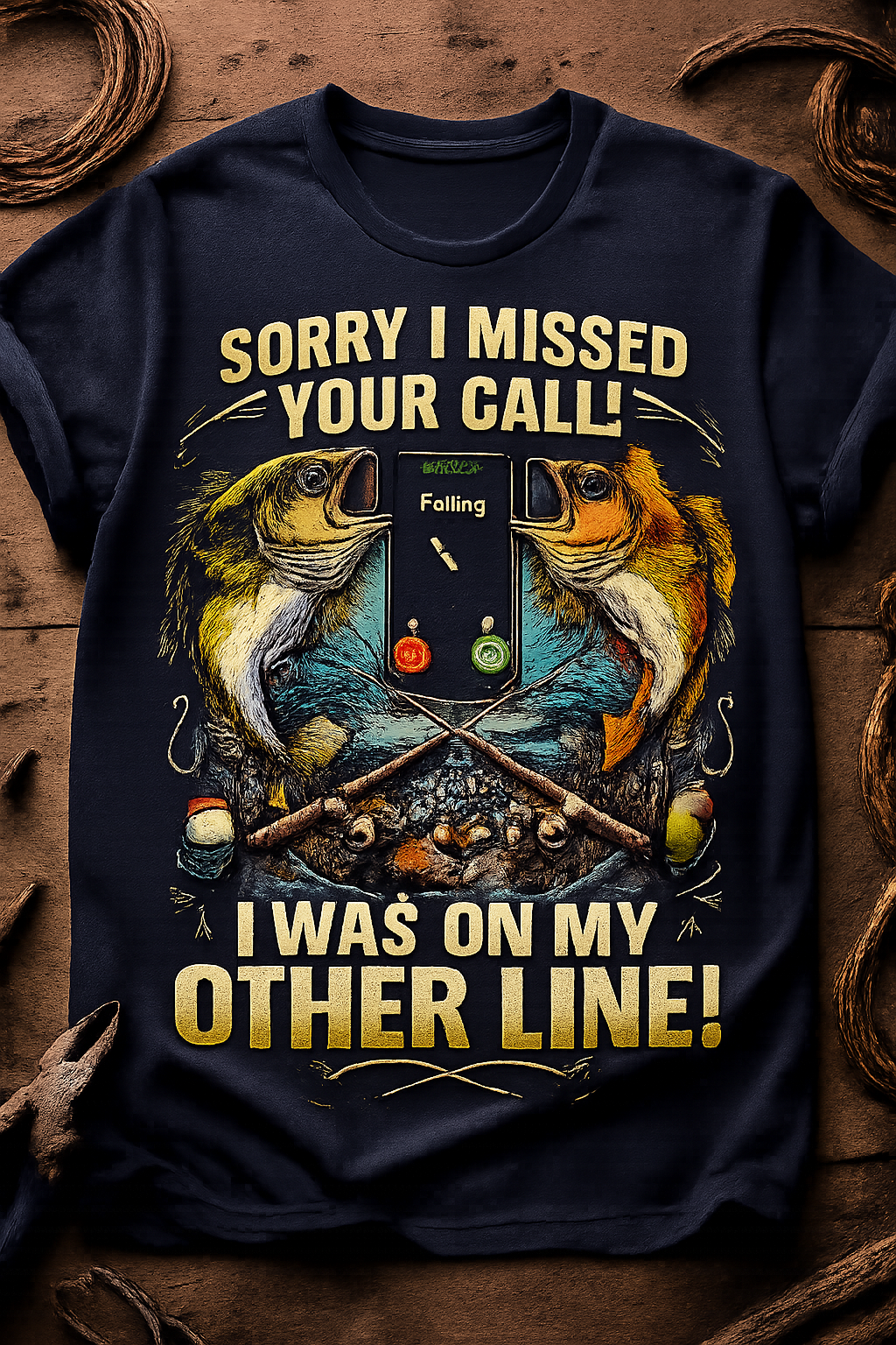 Funny Fishing Tee shirt for Anglers & Fishermen