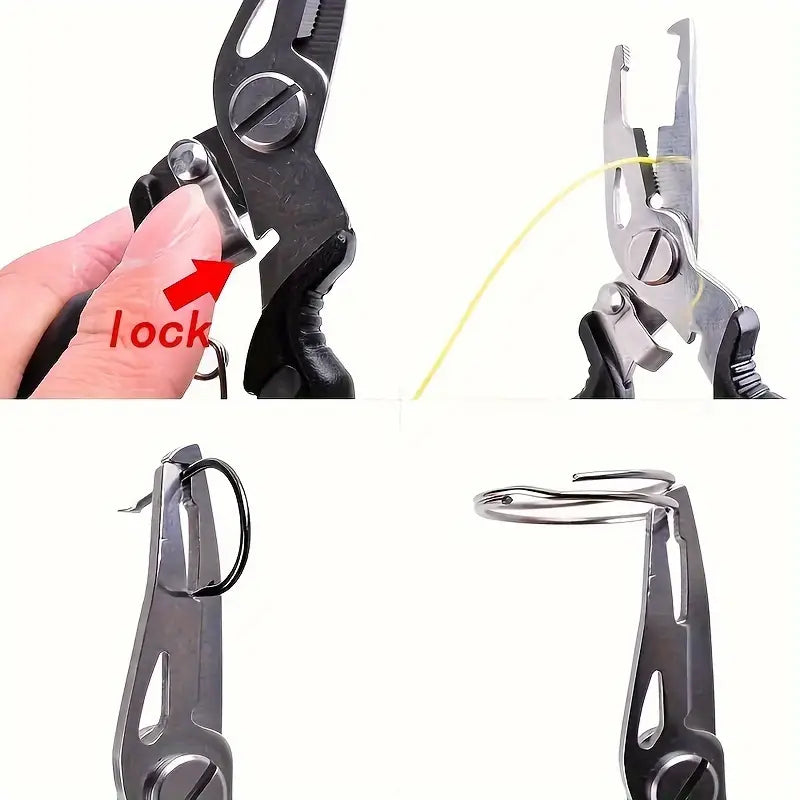 Multi-Function Fishing Pliers, Anti-Slip Grip & Quick Hook Removal - Durable Tool for Anglers