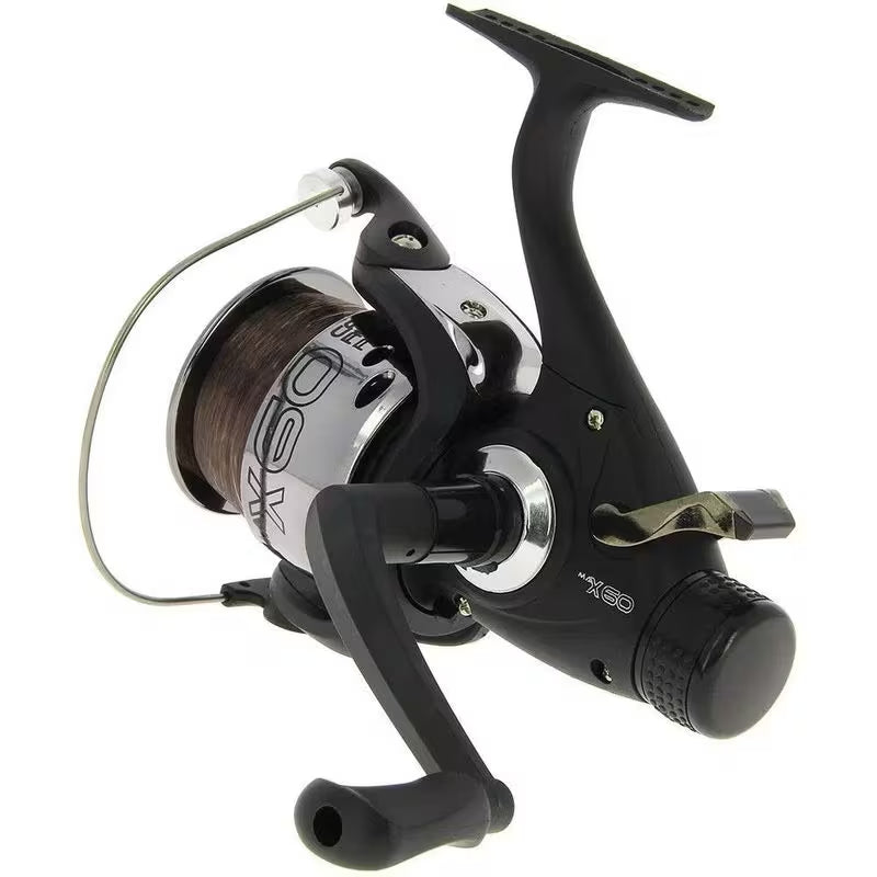 Carp Fishing Max 60 2BB Free Runner Reel with 10lb Line