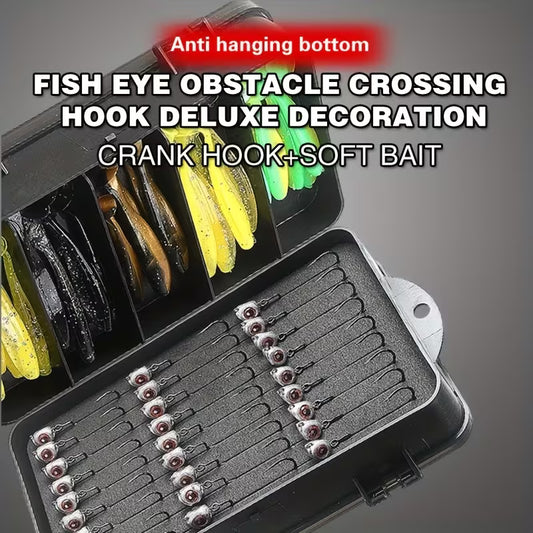 Premium Weighted Swing Swimbait Jig Head – Big Eye Jig for Bass & Saltwater Fishing
