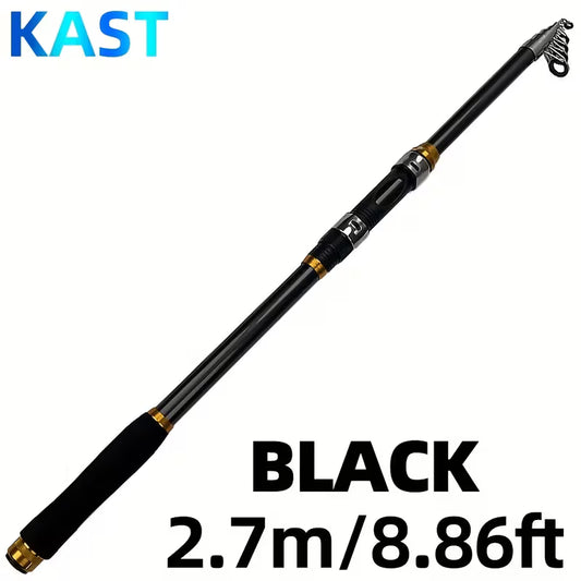 KAST Telescopic Fishing Rod and Reel – Ultra-Light Carbon Fiber, Portable Medium