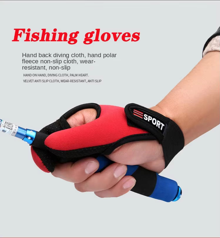 Fishing Gloves – 2-Finger Anti-Cut, Anti-Slip & Breathable Fishing Gloves