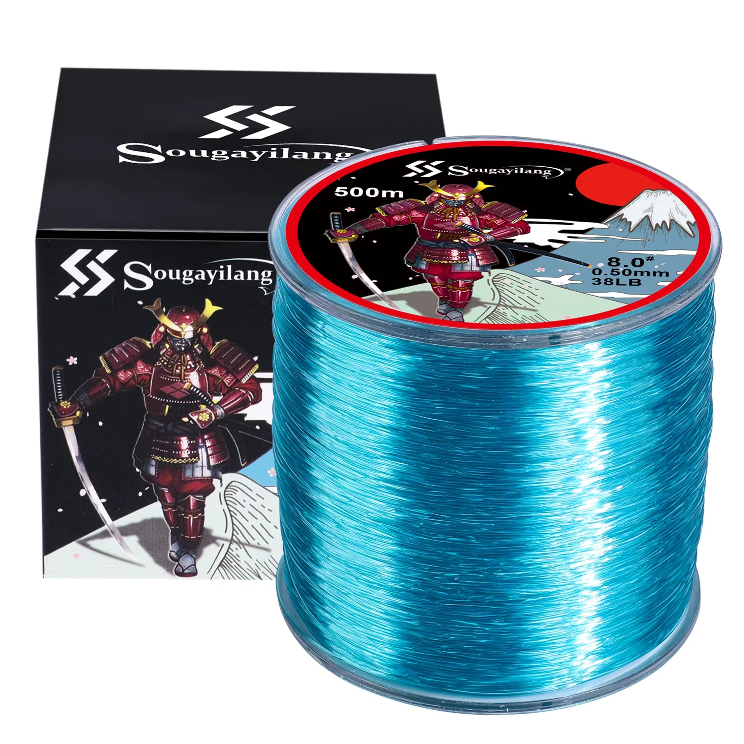 Sougayilang 500M Nylon Fishing Line Strong Japanese Monofilament for Carp & Perch