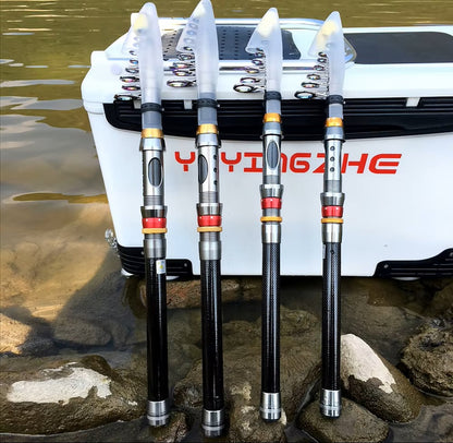 2.7 Super Hard Carbon Fiber Fishing Rod & Spinning Reel Combo 3–8kg