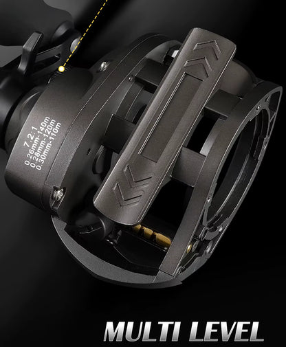 Rooblinos AK Series Baitcasting Reel 7.2:1 Gear Ratio – 18LB Drag Freshwater & Saltwater Fishing Reel