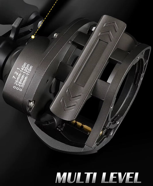 Rooblinos AK Series Baitcasting Reel 7.2:1 Gear Ratio – 18LB Drag Freshwater & Saltwater Fishing Reel