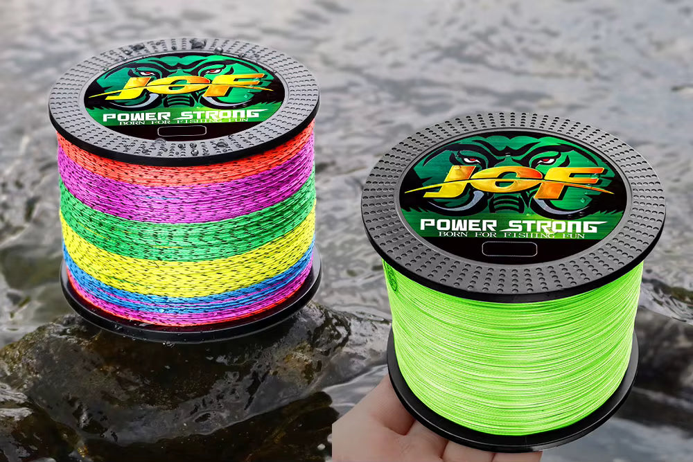 JOF Braided Fishing Line – 4 Strands PE, 100M Strong & Durable