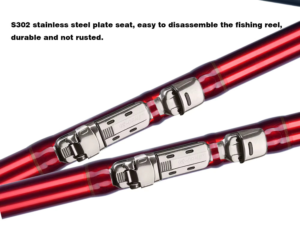 BIUTIFU Telescopic Bolognese Fishing Rod – 4.0m–6.5m T800 Carbon Ultralight Spinning & Float Rod, 30g Trout Travel Pole