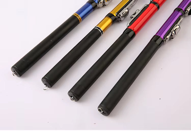 FRP Beginners Rock Fishing Rod Small Soft Tail Telescopic Mini Pole for Long-Range Casting