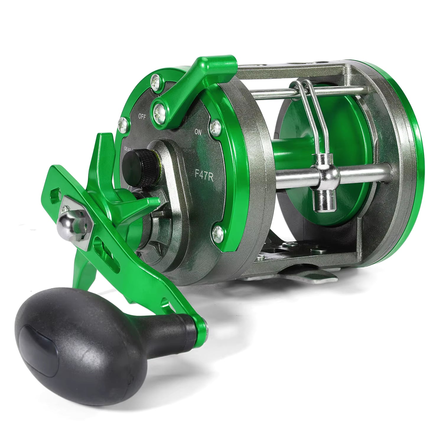 Sougayilang Baitcasting Trolling Reel 28kg Max Drag 3.8 Gear Left/Right Hand Fishing Reel