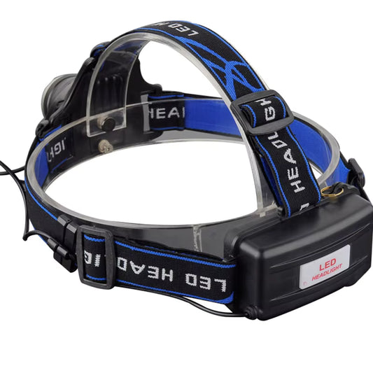 Powerful Rechargeable Headlight, Zoomable & Waterproof Head Torch for Camping, Fishing & Outdoor Use