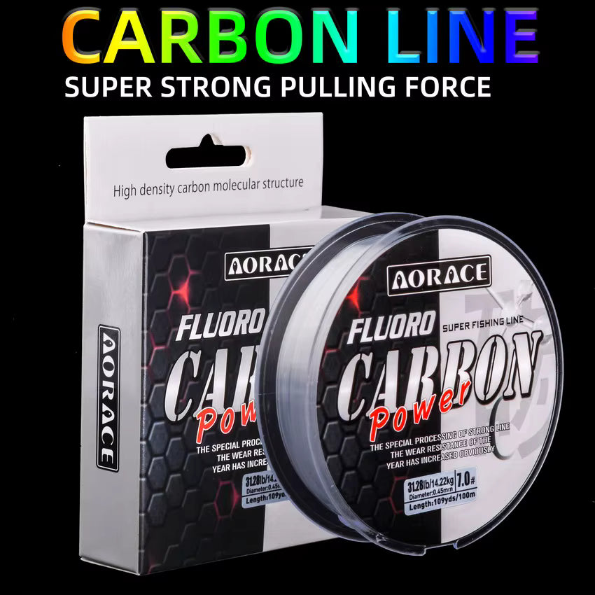 Aorace 300M Fluorocarbon Fishing Line | Japanese Carbon Fiber Nylon Monofilament Sinking Line for Sea Fishing (Copy)