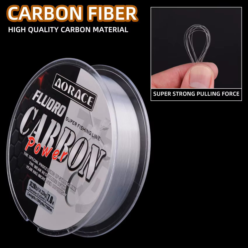 Aorace 300M Fluorocarbon Fishing Line | Japanese Carbon Fiber Nylon Monofilament Sinking Line for Sea Fishing