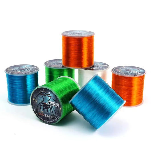 SantaKing Monofilament Fishing Line 500M – Strong Abrasion-Resistant Nylon Mono, Smooth Long Casting, Low Memory