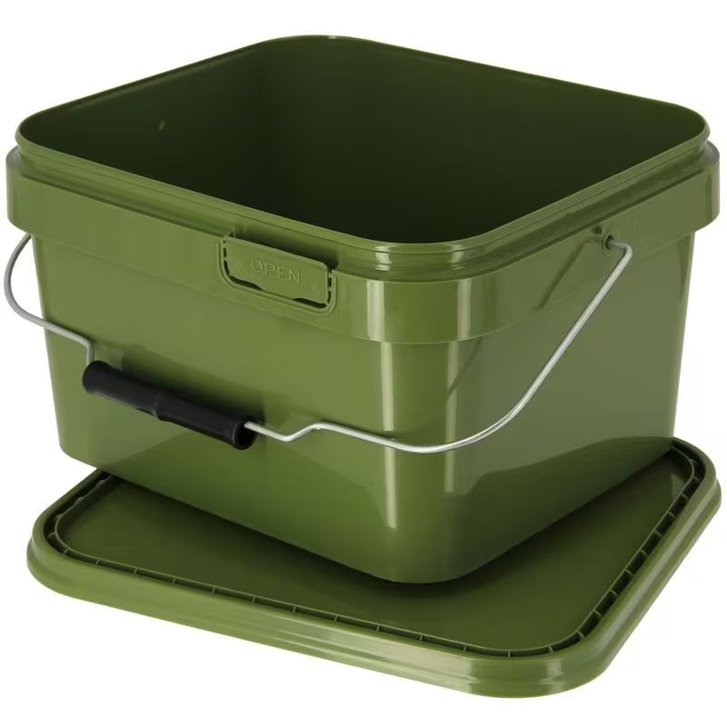 Carp Fishing 5L Bait Storage Bucket Set with Boilie Grinder, Spoon