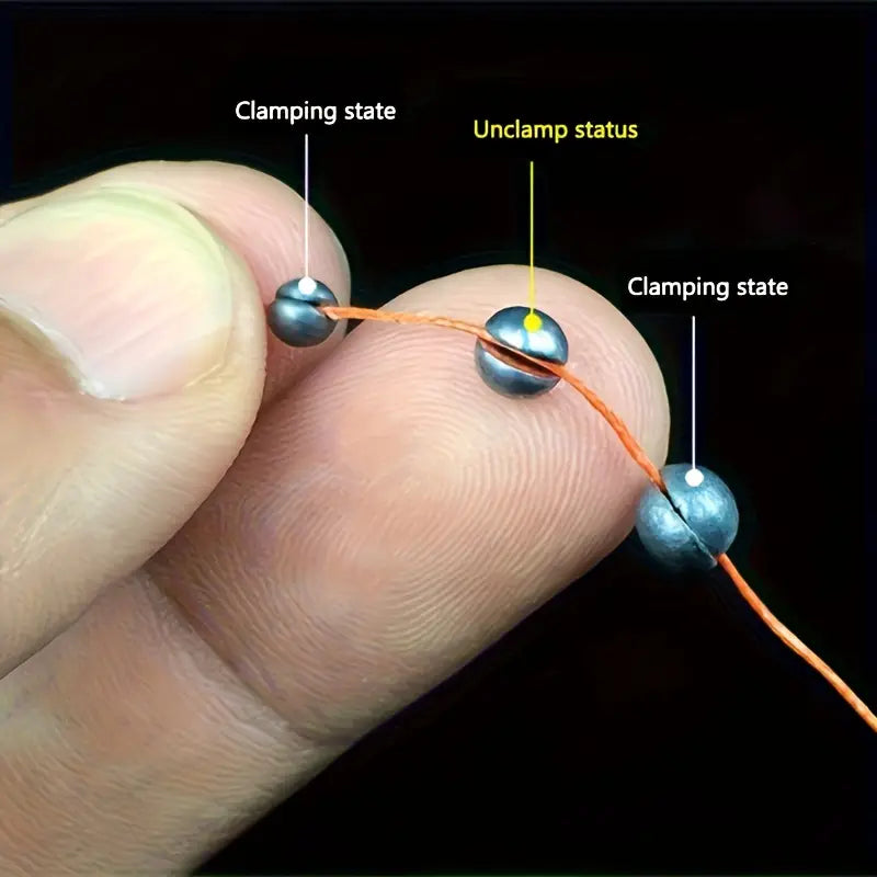 Adjustable Round Fishing Sinkers (5 Sizes) – Durable Tackle Accessories & Great Gift for Anglers