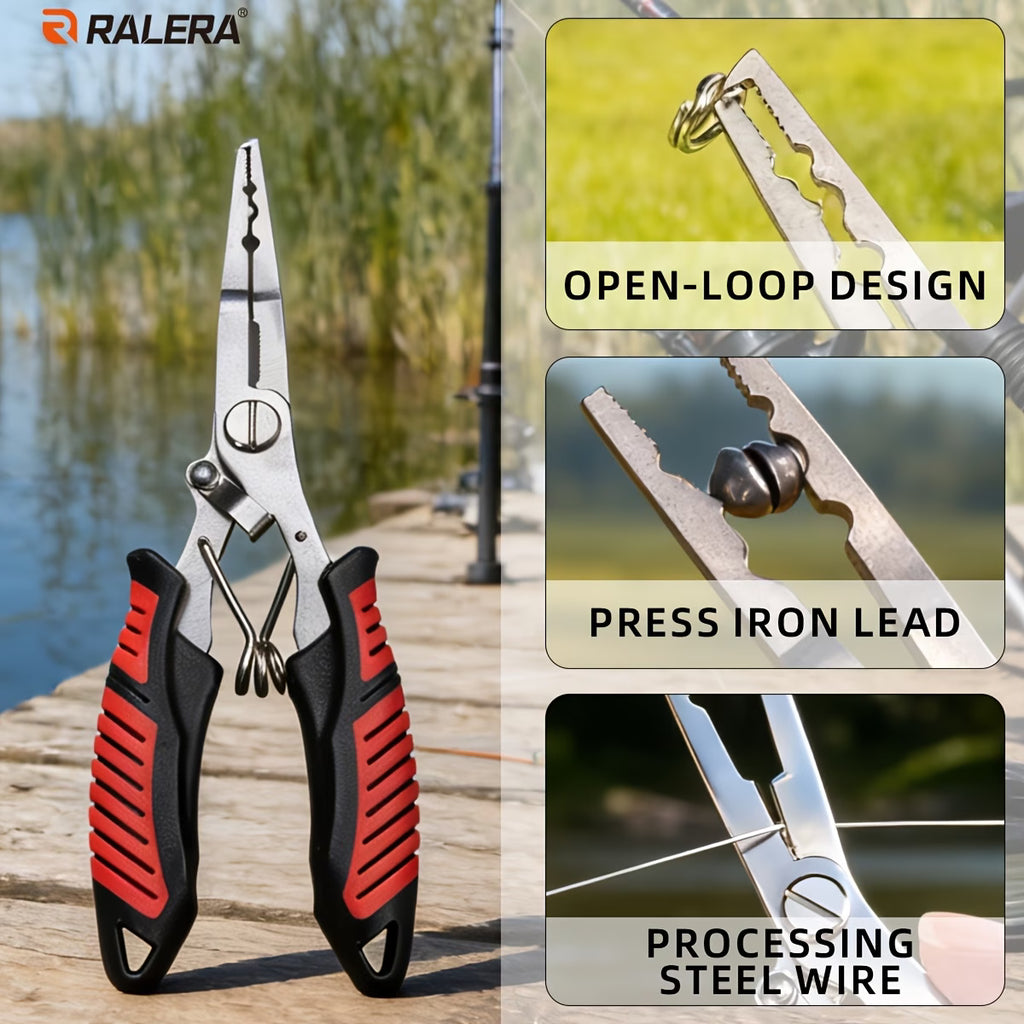 Beginner Ralera Fishing Tool Kit – Stainless Steel Pliers, Hook Remover, Gripper & Gloves