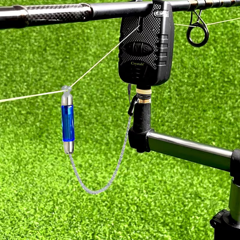 Crystals Carp Fishing Bite Alarm Set with Volume & Tone Control – Alarms & Swinger Indicators in Protective Case