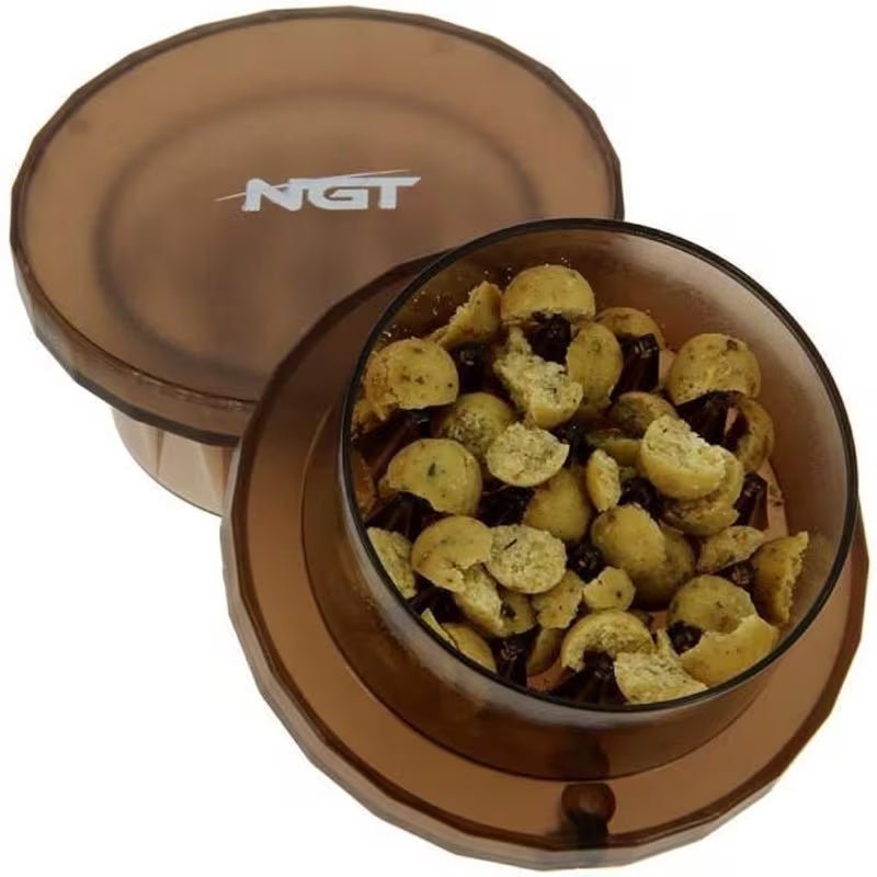 Carp Fishing 5L Bait Storage Bucket Set with Boilie Grinder, Spoon