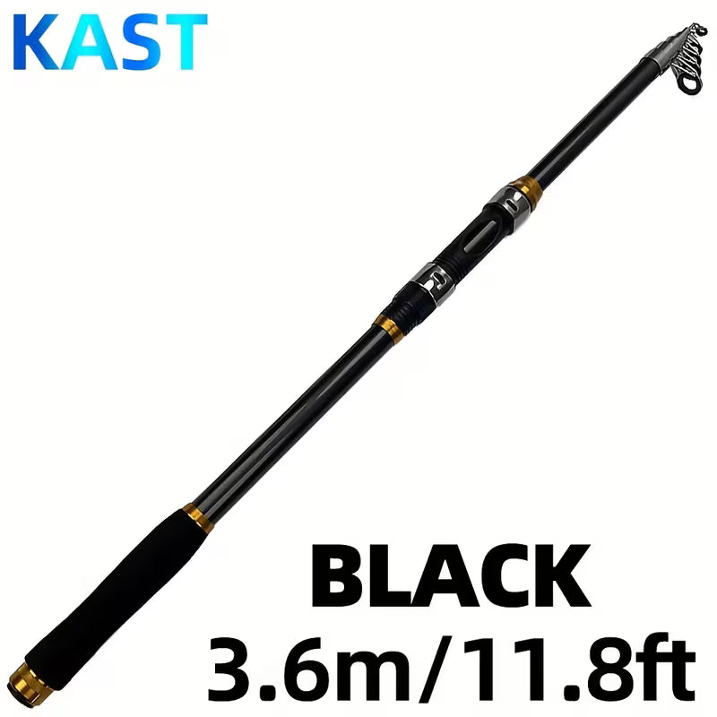 KAST Telescopic Fishing Rod and Reel – Ultra-Light Carbon Fiber, Portable Medium
