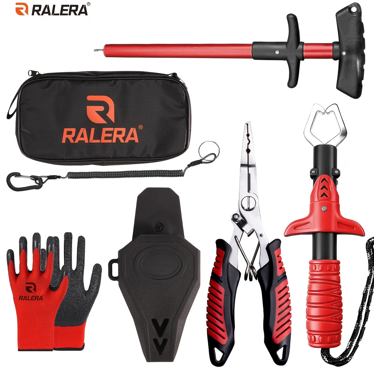 Beginner Ralera Fishing Tool Kit – Stainless Steel Pliers, Hook Remover, Gripper & Gloves